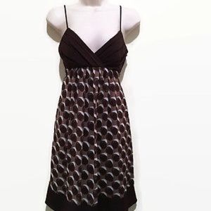 Spaghetti Strap Size 4 Roulette Brown Dress